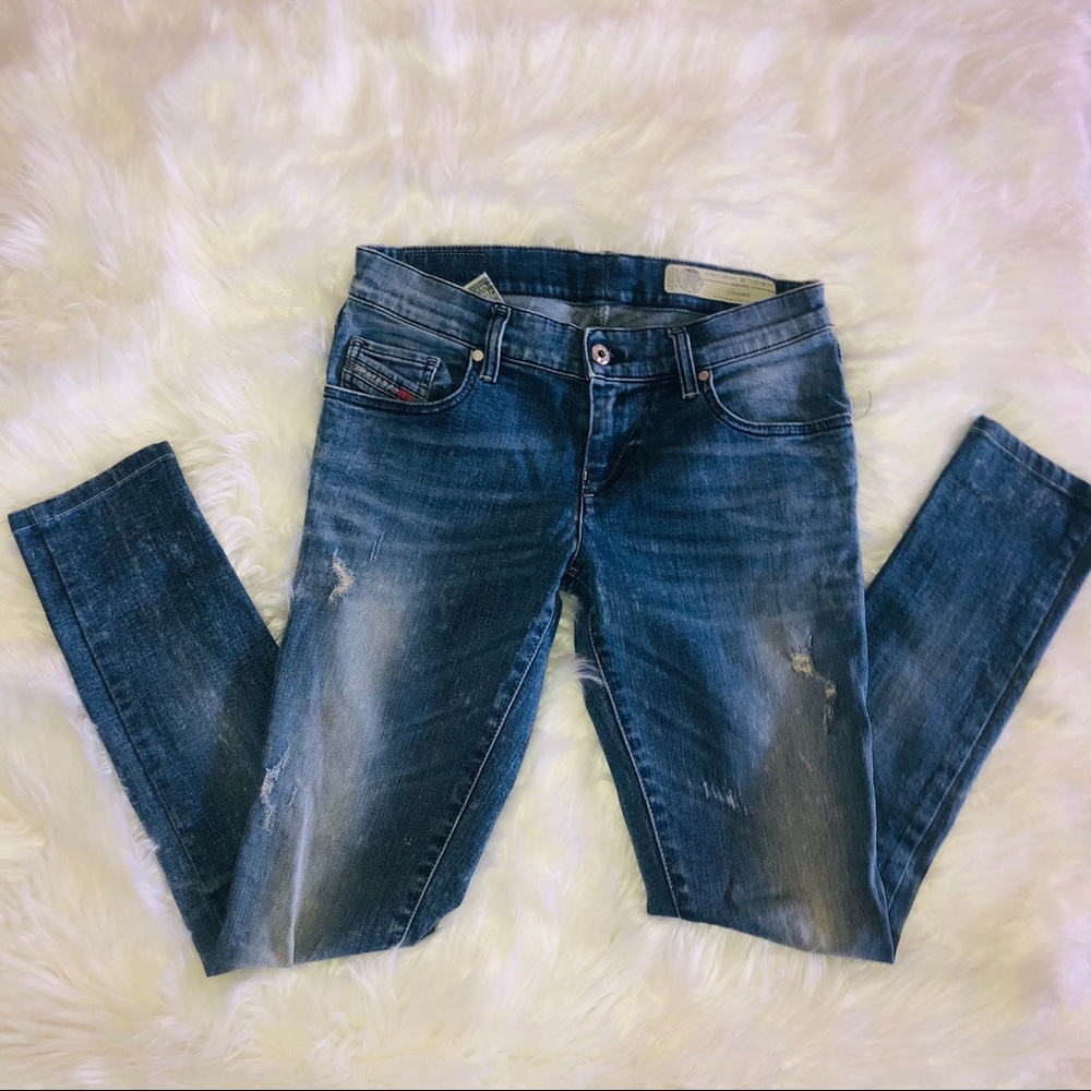 Diesel Gruppe Distressed Skinny Jeans size 28